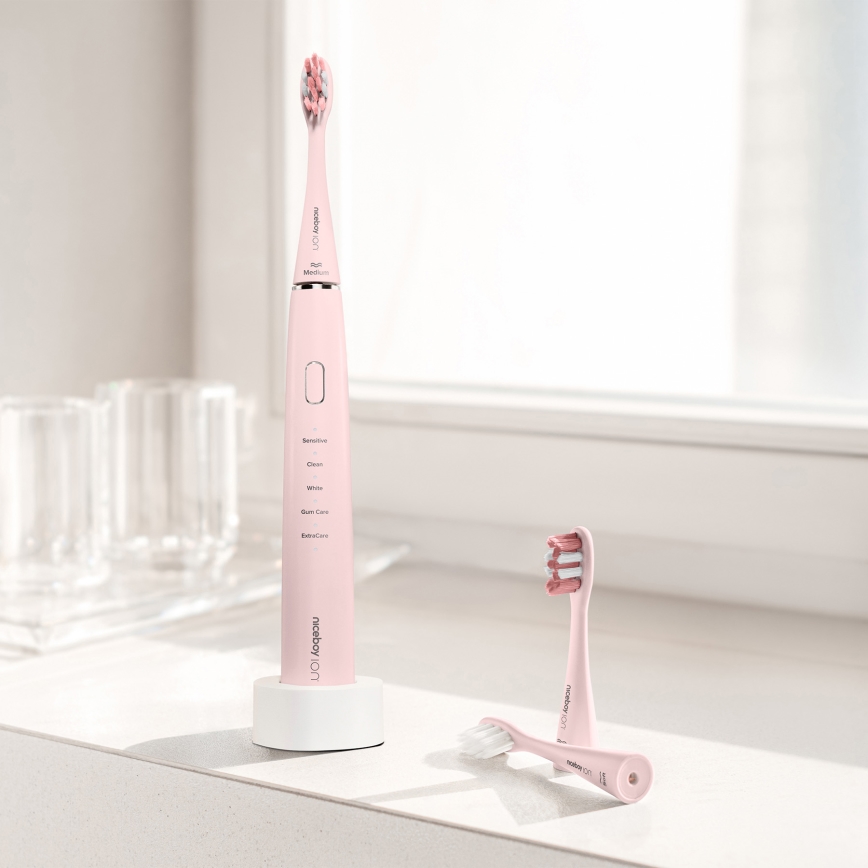 Periuță sonică Niceboy ION Sonic IPX7 roz