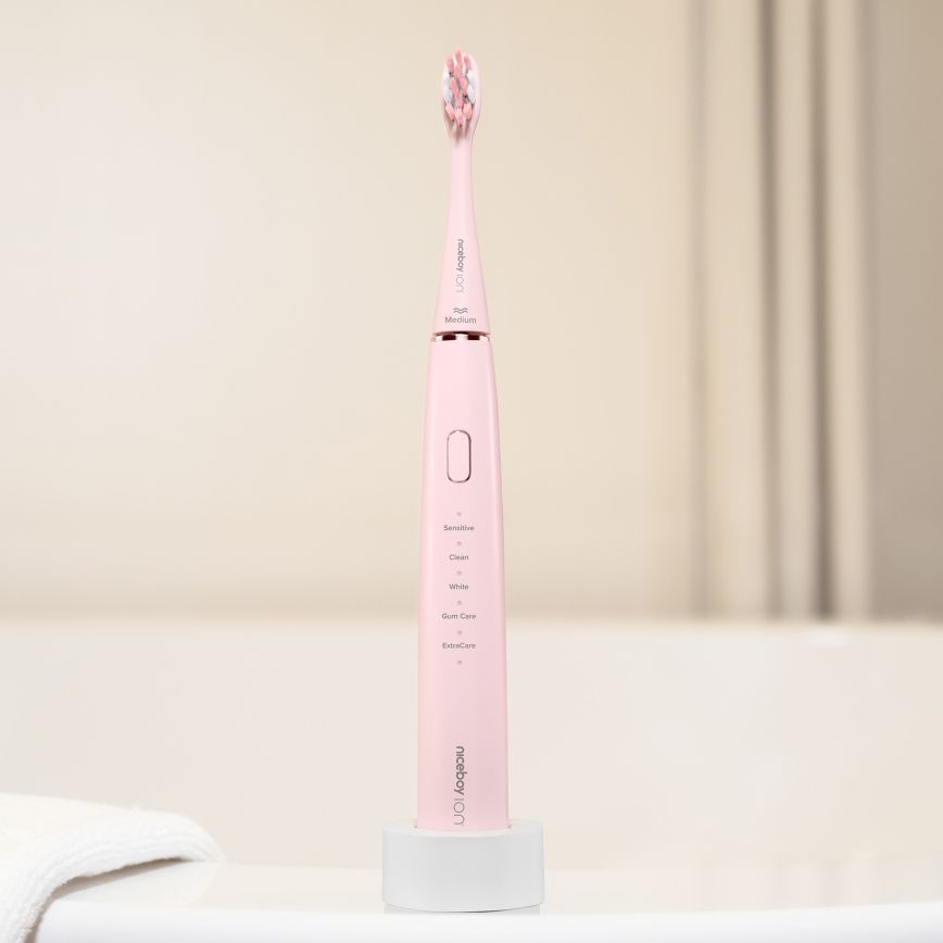 Periuță sonică Niceboy ION Sonic IPX7 roz