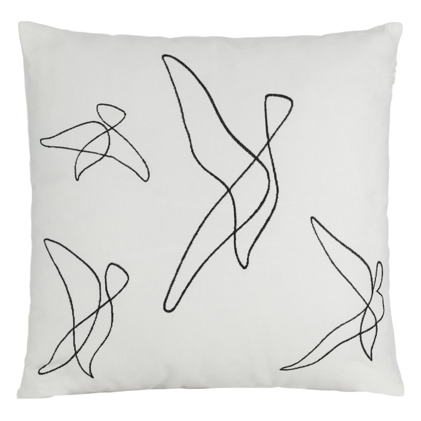 Pernă decorativă Eglo 45x45 cm alb/negru