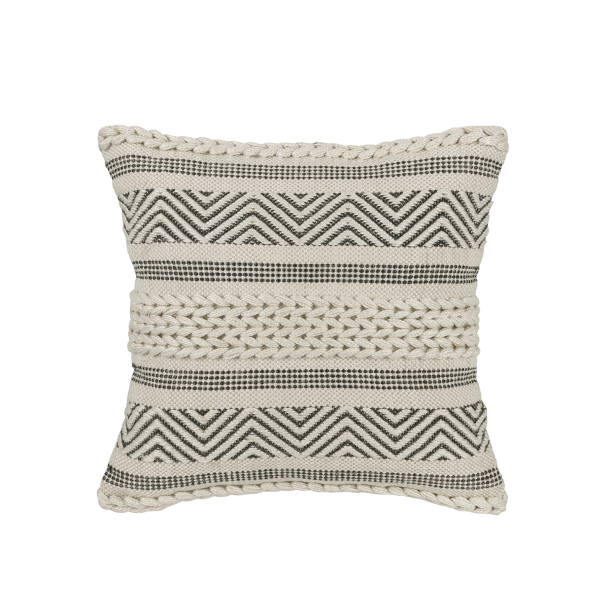 Pernă decorativă MELUT 45x45 cm crem/negru - Eglo 420304