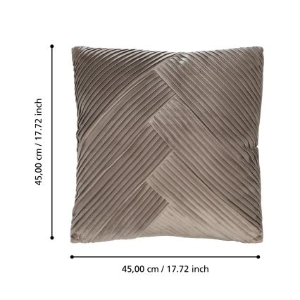 Pernă decorativă SHOURA, 45 x 45 cm, maro - Eglo 420266