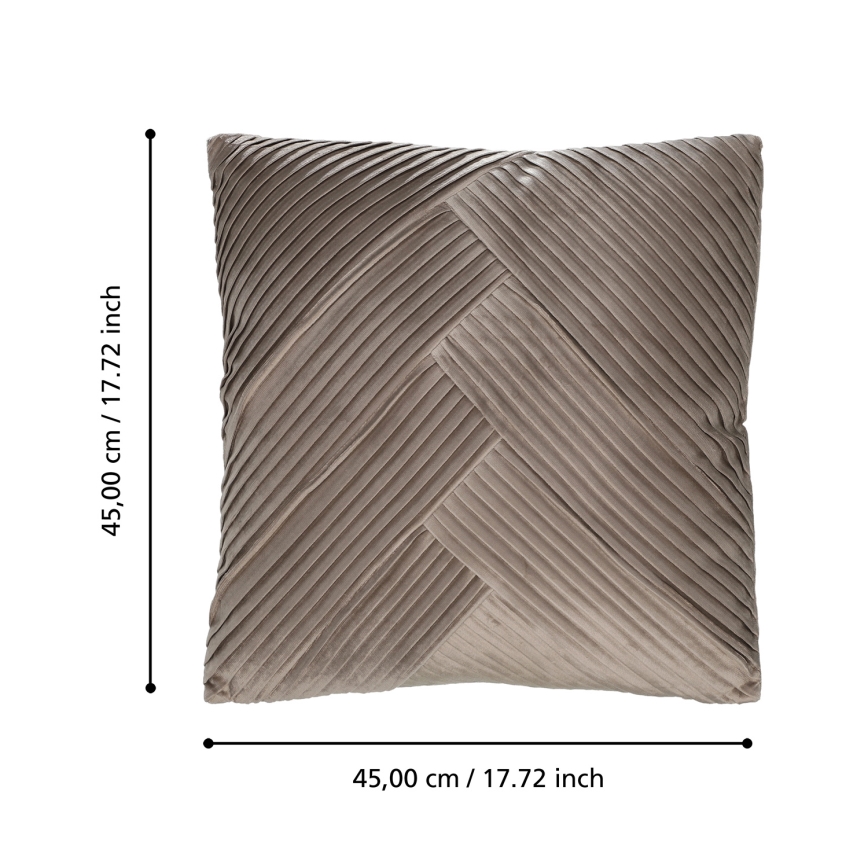 Pernă decorativă SHOURA, 45 x 45 cm, maro - Eglo 420266