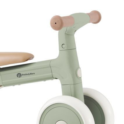 PETITE&MARS - Bicicletă fără pedale 3-în-1 BINGO Sage Leaf