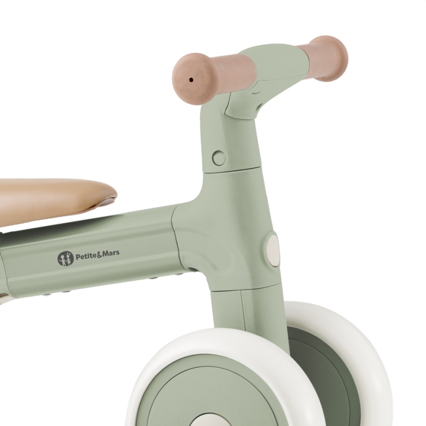 PETITE&MARS - Bicicletă fără pedale 3-în-1 BINGO Sage Leaf