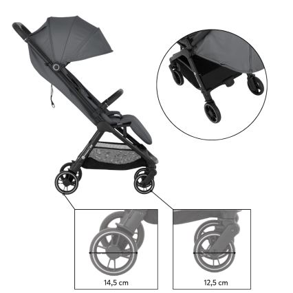 PETITE&MARS - Cărucior sport ZIP Smoky Anthracite