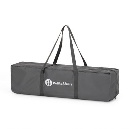 PETITE&MARS - Tarc pliant de călătorie pentru copii NOOK Urban Charcoal Grey