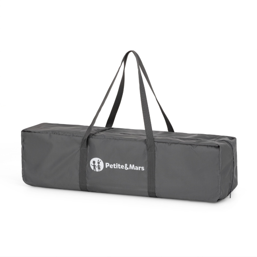 PETITE&MARS - Tarc pliant de călătorie pentru copii NOOK Urban Charcoal Grey