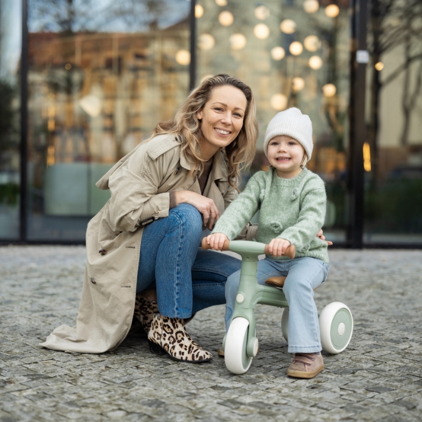 PETITE&MARS - Tricicletă 3-în-1 pentru copii BINGO, Sage Leaf