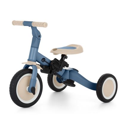 PETITE&MARS - Tricicletă 5-în-1 pentru copii TURBO PLUS Albastru Ocean