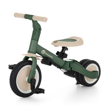 PETITE&MARS - Tricicletă multifuncțională 5 în 1 TURBO PLUS, Verde Misty