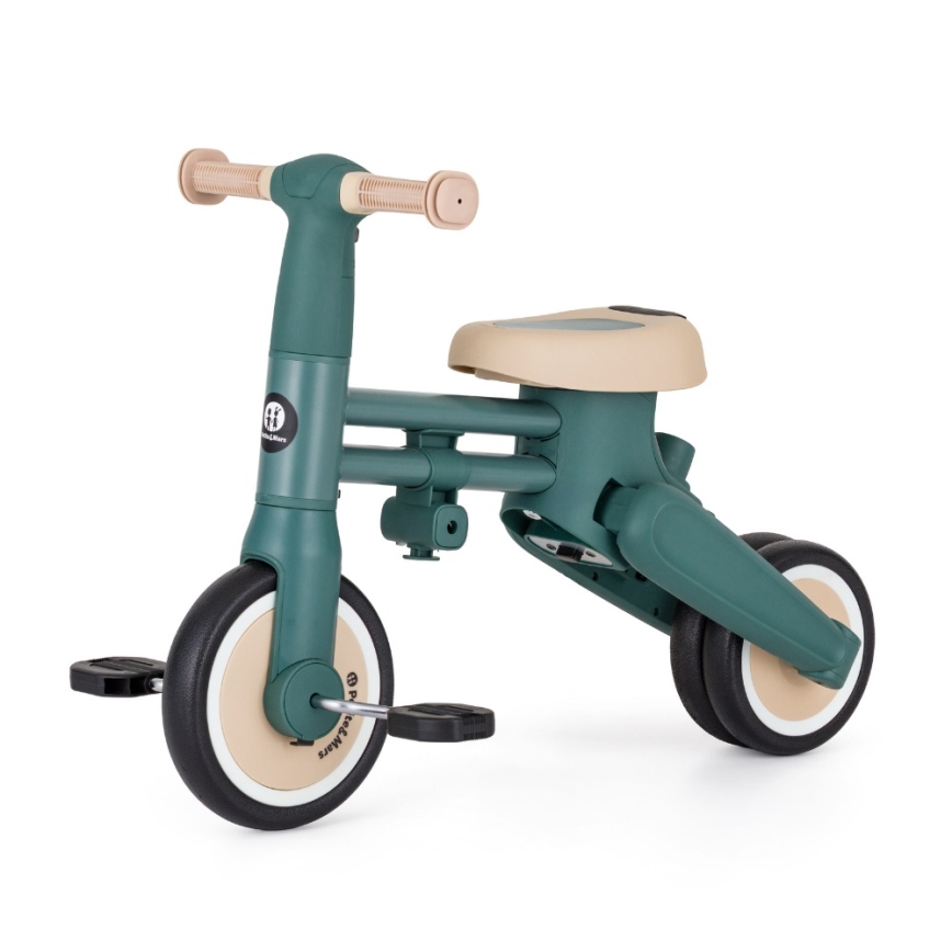 PETITE&MARS - Tricicletă pentru copii 4 în 1 DRIFT Misty Green