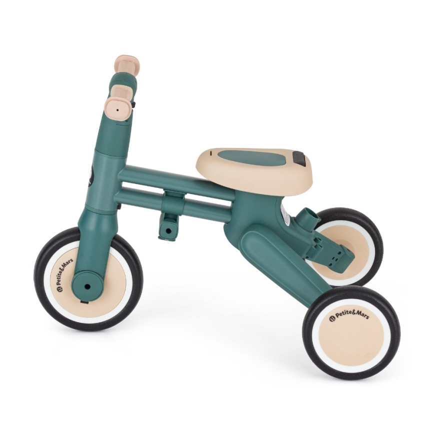 PETITE&MARS - Tricicletă pentru copii 4 în 1 DRIFT Misty Green
