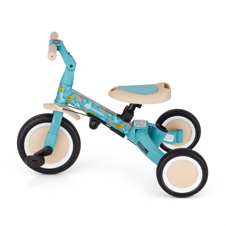 PETITE&MARS - Tricicletă pentru copii 5 în 1 TURBO LIMITED Dino Park
