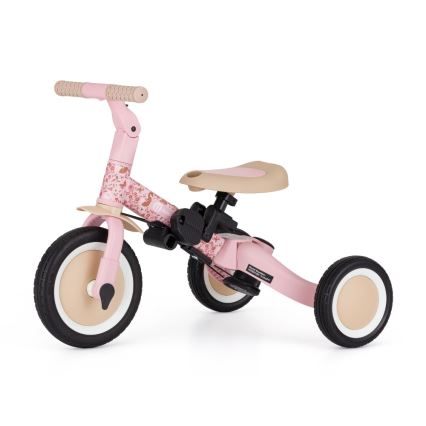 PETITE&MARS - Tricicletă pentru copii 5 în 1 TURBO LIMITED Rosy Wilderness