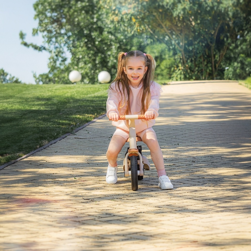 PETITE&MARS - Tricicletă pentru copii 5 în 1 TURBO PLUS Desert Sand