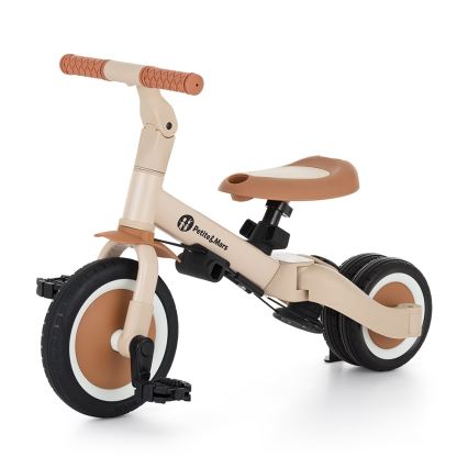 PETITE&MARS - Tricicletă pentru copii 5 în 1 TURBO PLUS, Nisip de deșert