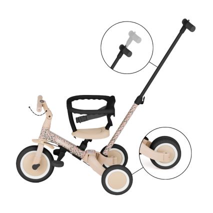 PETITE&MARS - Tricicletă TURBO LIMITED 5 în 1 pentru copii Pink Meadow