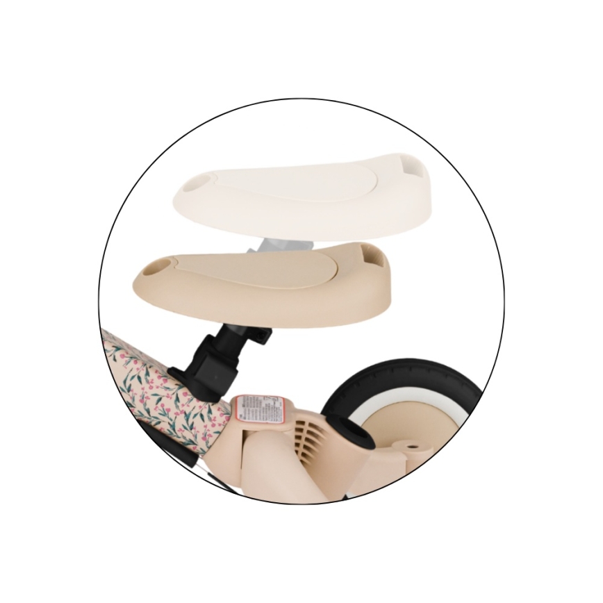 PETITE&MARS - Tricicletă TURBO LIMITED 5 în 1 pentru copii Pink Meadow