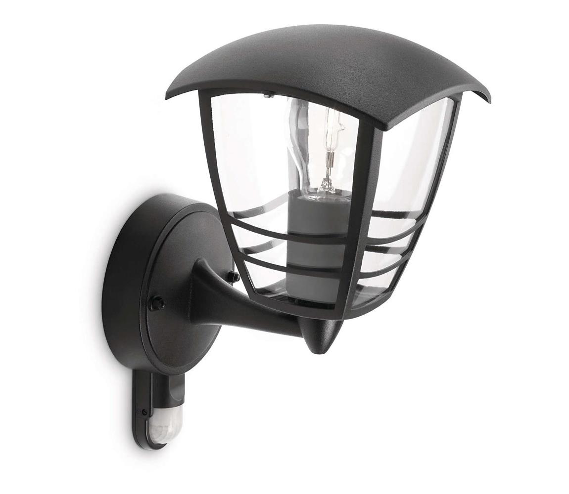 Philips 15388/30/16 - Corp de iluminat perete exterior cu senzor MYGARDEN CREEK 1xE27/60W/230V