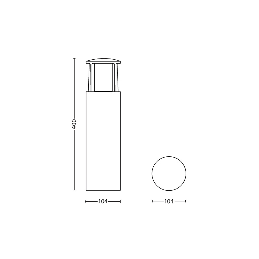 Philips 16466/93/16 - Corp de iluminat LED exterior MYGARDEN STOCK 1xLED/6W/230V