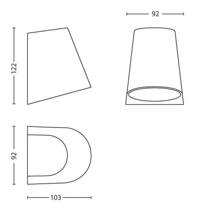 Philips - Iluminat LED pentru exterior/3W/230V IP44