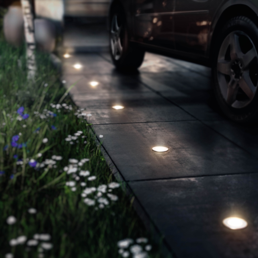 Philips - Corp LED de exterior îngropat pentru trafic auto, 3W/230V