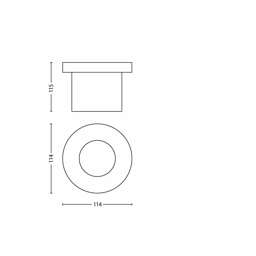 Philips - Corp LED de exterior îngropat pentru trafic auto, 3W/230V