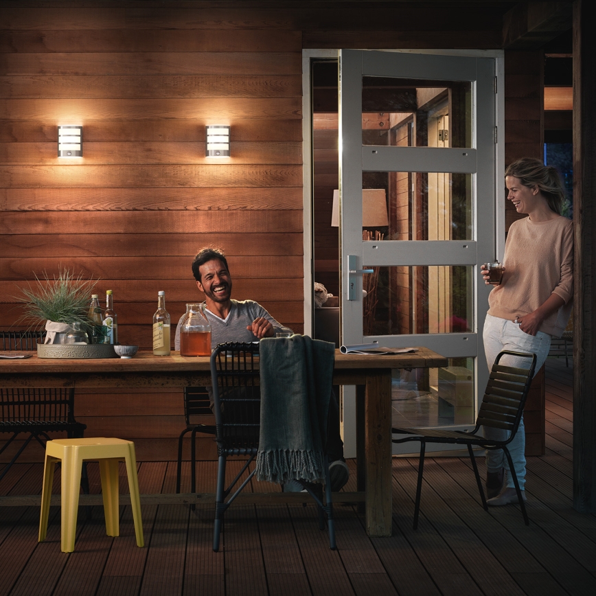 Philips - Lampă LED de exterior cu senzor/6W/230V IP44
