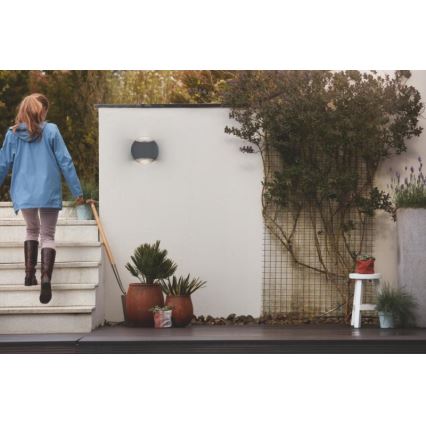 Philips 17338/93/PN - Corp de iluminat perete exterior MYGARDEN LIMESTONE 2xGU10/5W