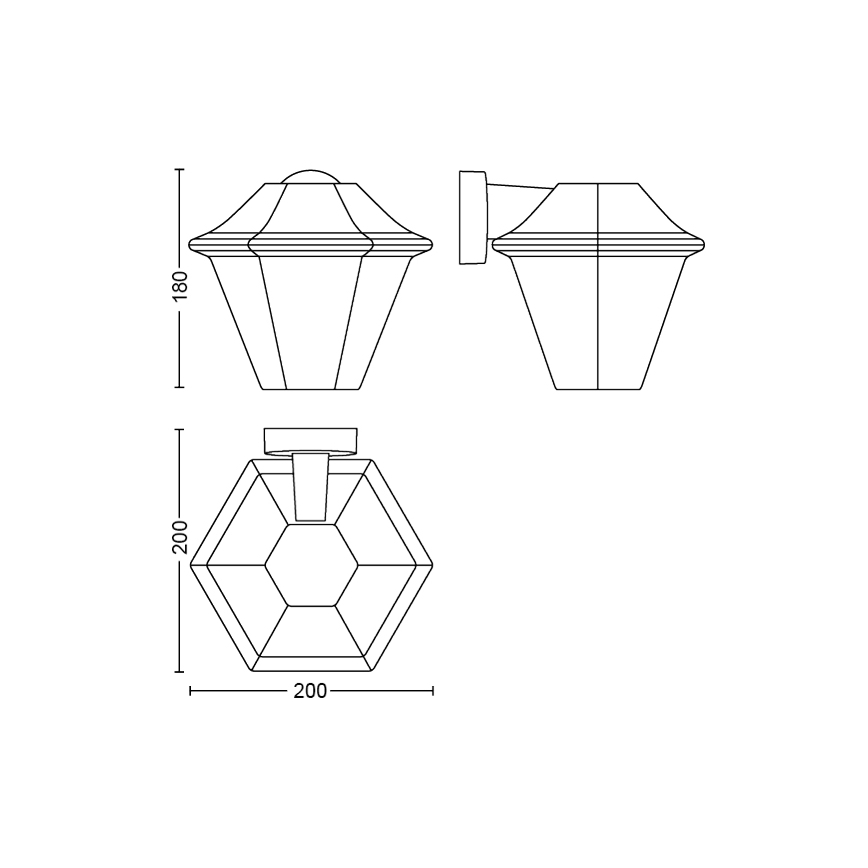 Philips - Aplica perete exterior 1xE27/42W