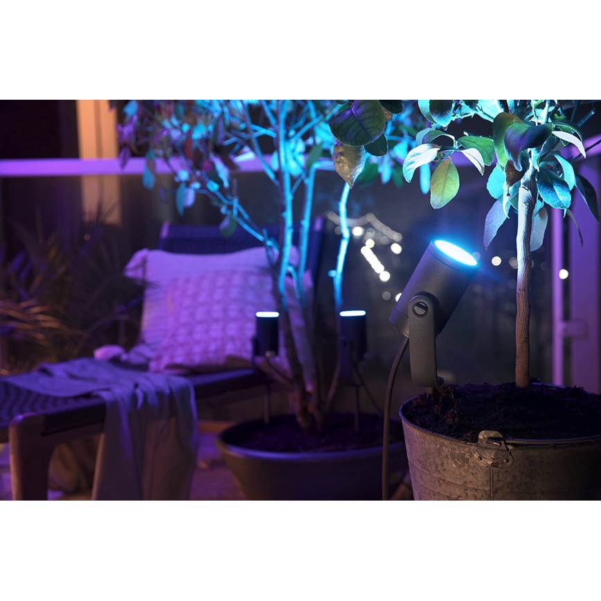 Philips - Spot exterior LED RGB Hue LILY LED/8W/230V IP65