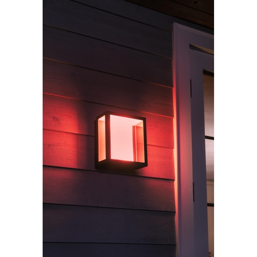Philips 17430/30/P7 - LED RGB Aplică perete exterior HUE IMPRESS LED/8W/230V IP44