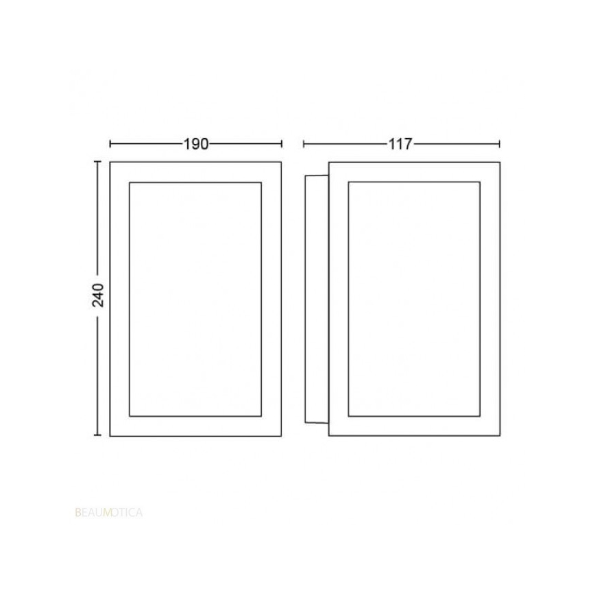 Philips 17430/30/P7 - LED RGB Aplică perete exterior HUE IMPRESS LED/8W/230V IP44