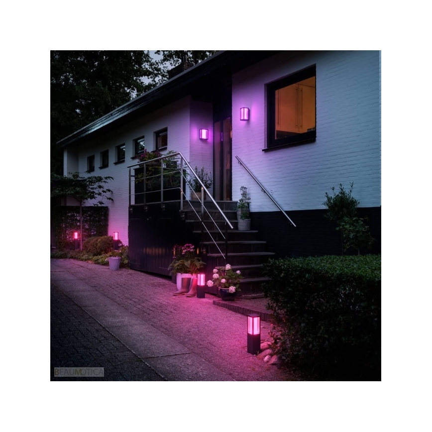 Philips 17434/30/P7 - LED RGB Lampă exterior HUE IMPRESS LED/8W/230V IP44