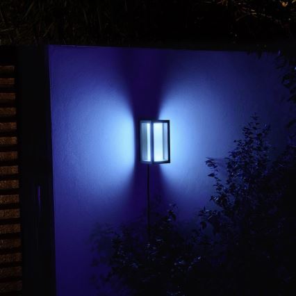 Philips - Lampă de perete LED RGBW reglabilă pentru exterior Hue IMPRESS 2xLED/8W/24V 2000-6500K IP44
