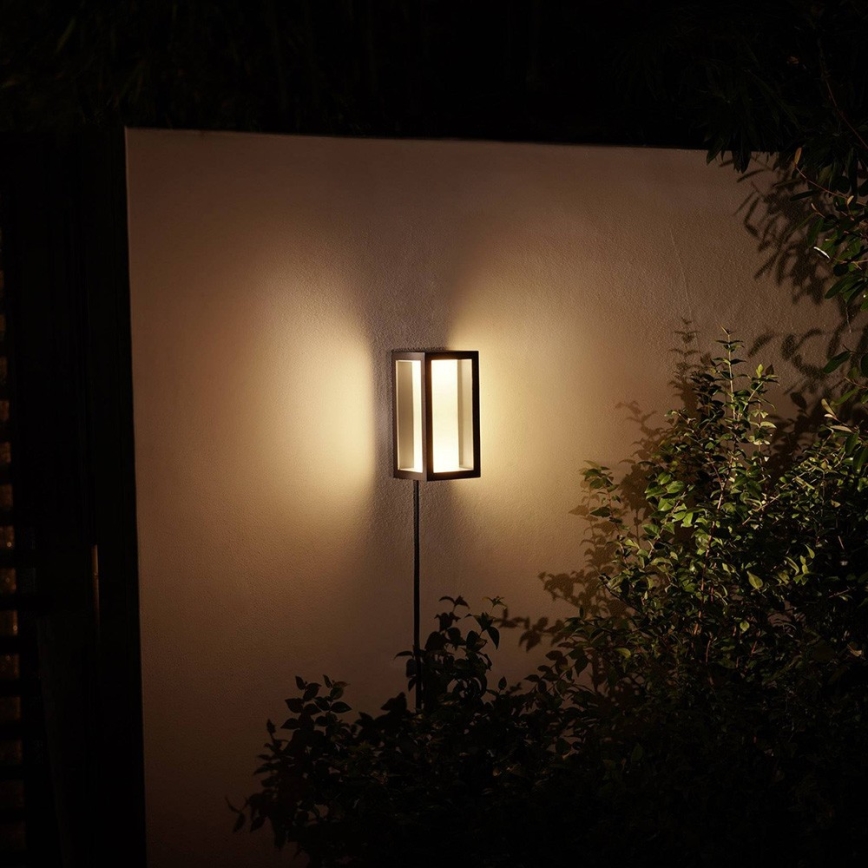 Philips - Lampă de perete LED RGBW reglabilă pentru exterior Hue IMPRESS 2xLED/8W/24V 2000-6500K IP44