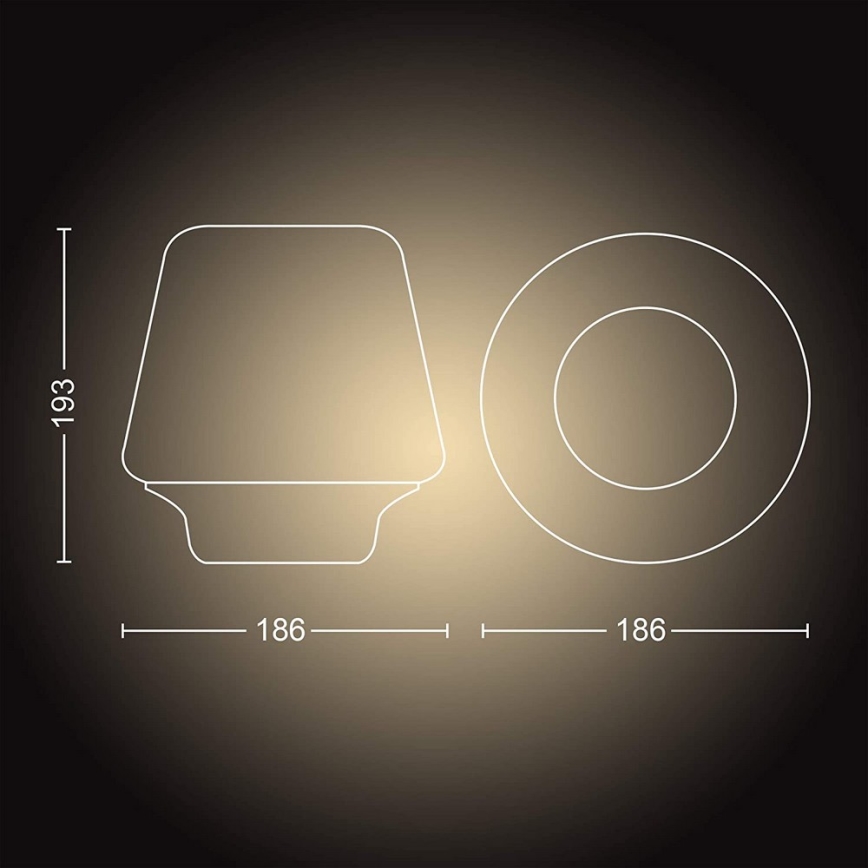 Philips - Lampă LED reglabilă Hue WELLNESS 1xE27/8,5W/230V + telecomandă