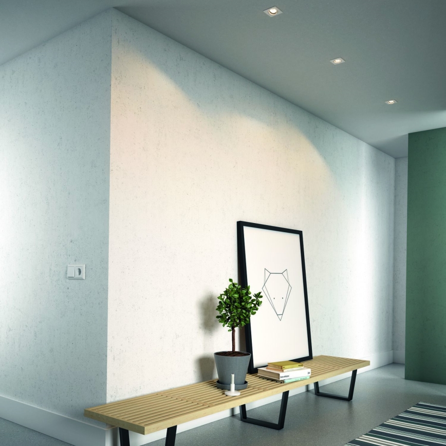 Philips - Set 3x spot încastrat LED RGBW dimmabil 1xGU10/4,8W/230V alb + telecomandă