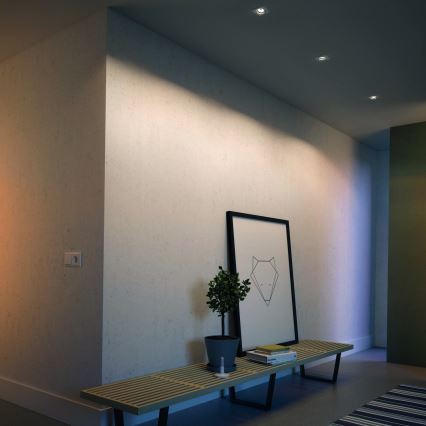 Philips - Set 3x spot încastrat LED RGBW dimmabil 1xGU10/4,8W/230V alb + telecomandă