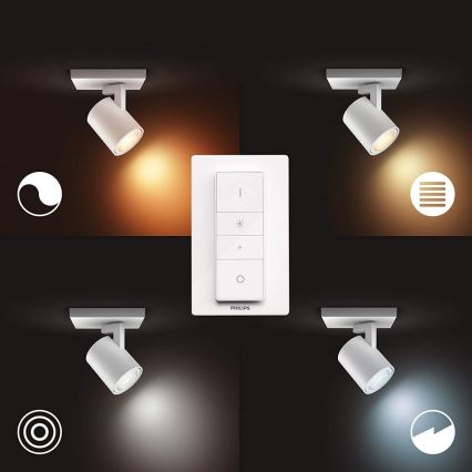 Philips - Lampă LED cu intensitate reglabilă Hue RUNNER 1xGU10/5W/230V + telecomandă