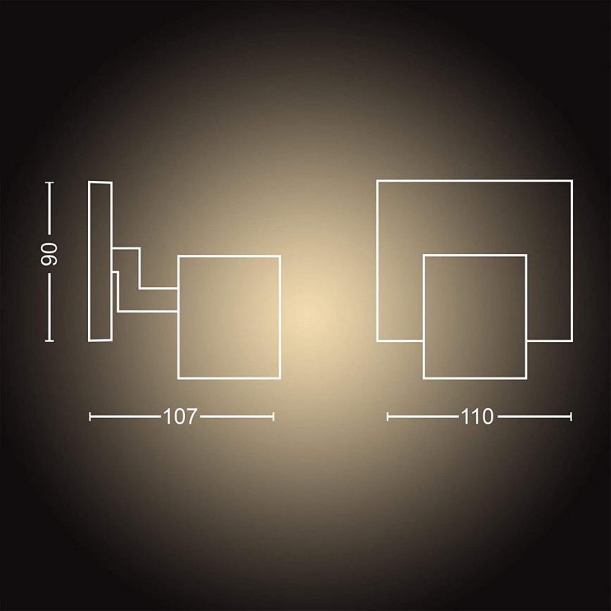 Philips - Lampă LED cu intensitate reglabilă Hue RUNNER 1xGU10/5W/230V + telecomandă