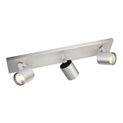 Philips - Spot LED crom mat, 3 x GU10, 20 W, 230 V