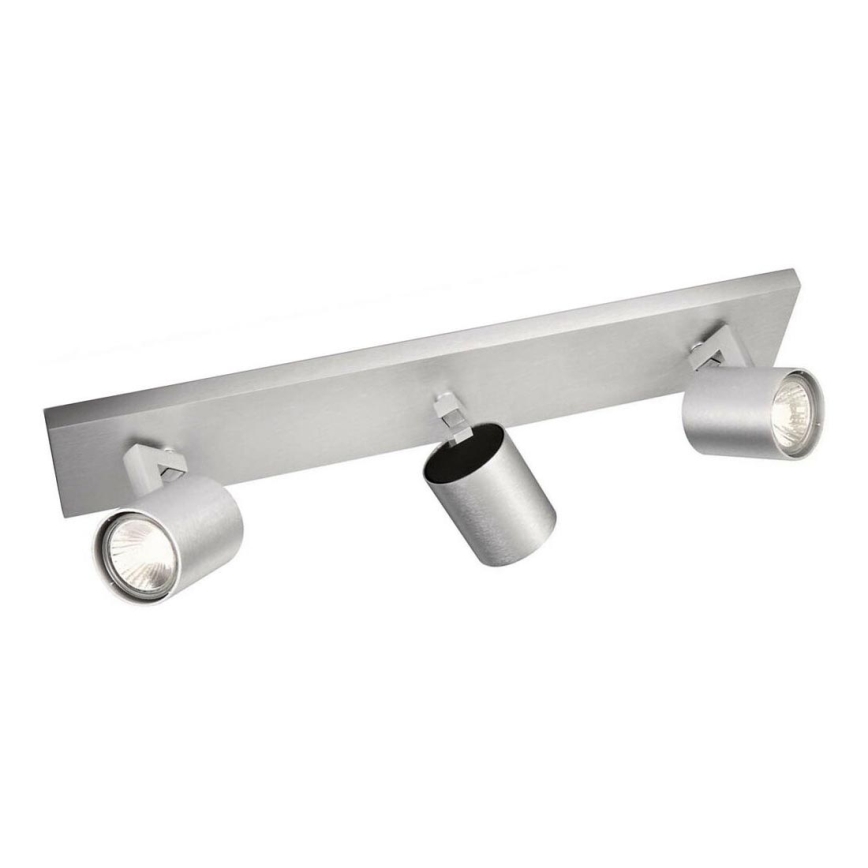 Philips - Spot LED crom mat, 3 x GU10, 20 W, 230 V