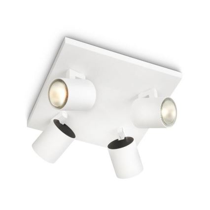 Philips - Spot cu 4 becuri GU10/50W/230V