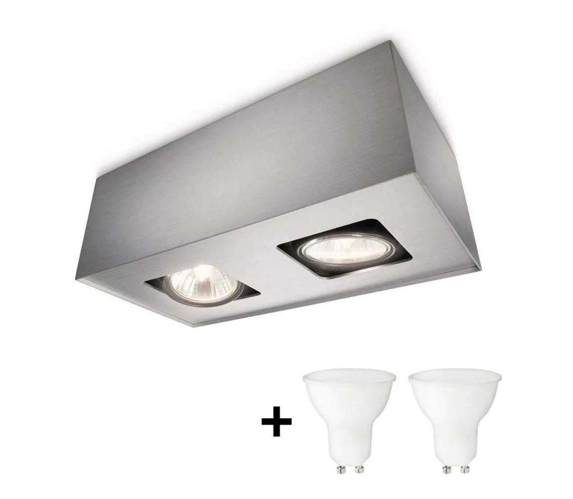 Philips 56232/48/PN - LED Lampă spot TEMPO 2xGU10/6W/230V