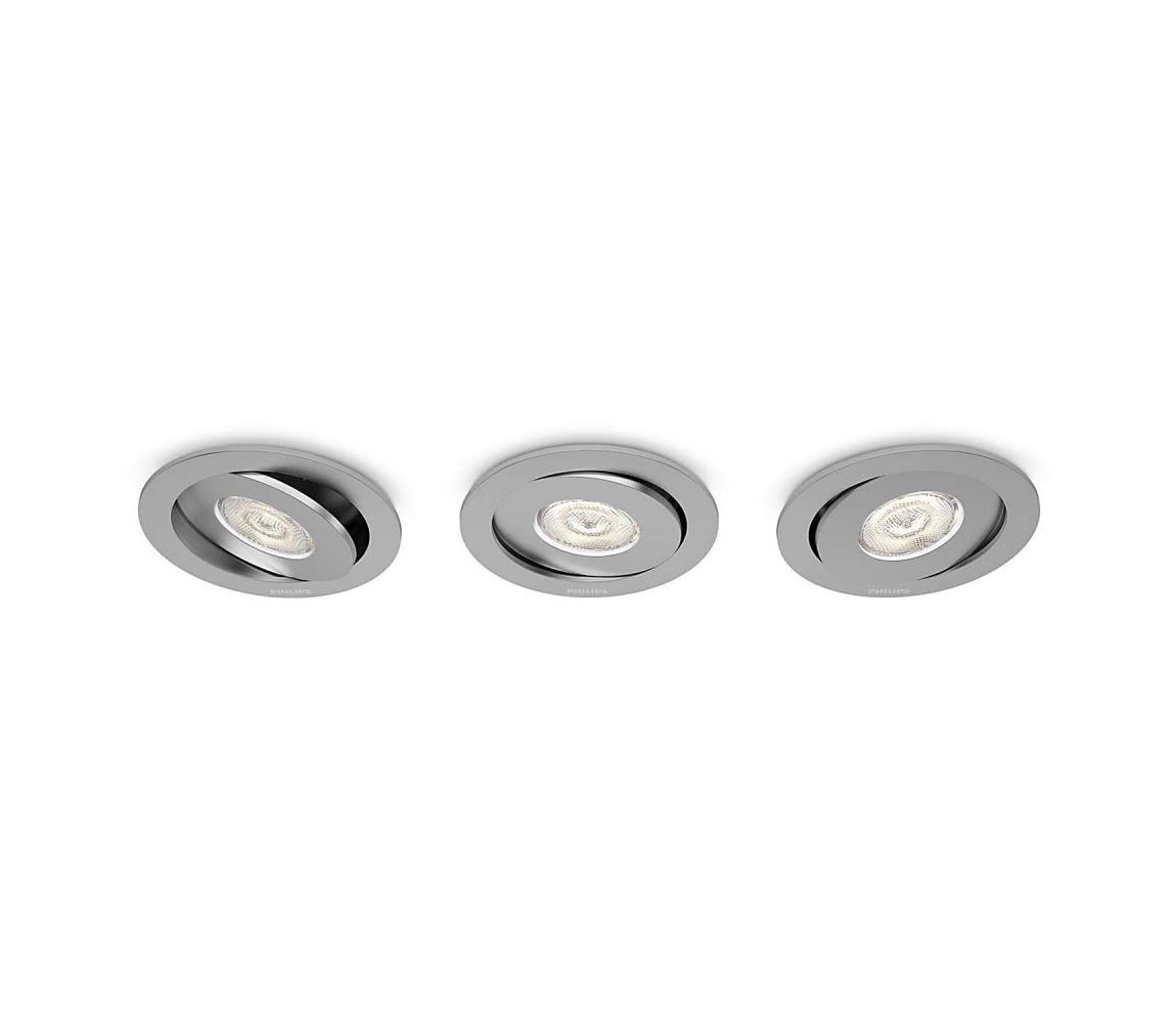 Philips 59183/48/16 - SET 3x Corp de iluminat LED tavan fals ASTEROPE 3xLED/45W/230V