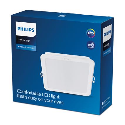 Philips - Corp de iluminat LED încastrat, 12,5 W, 230 V, 3000 K