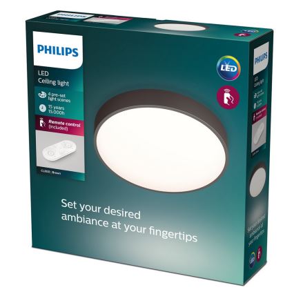Philips 60262/43/P5 - LED Plafonieră dimmabilă BROWN 1xLED/28W/230V + telecomandă