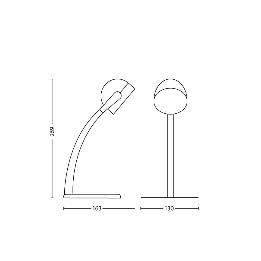 Philips 67413/31/16 - Lampa de masa LED MYLIVING DYNA 1xLED/3W/230V