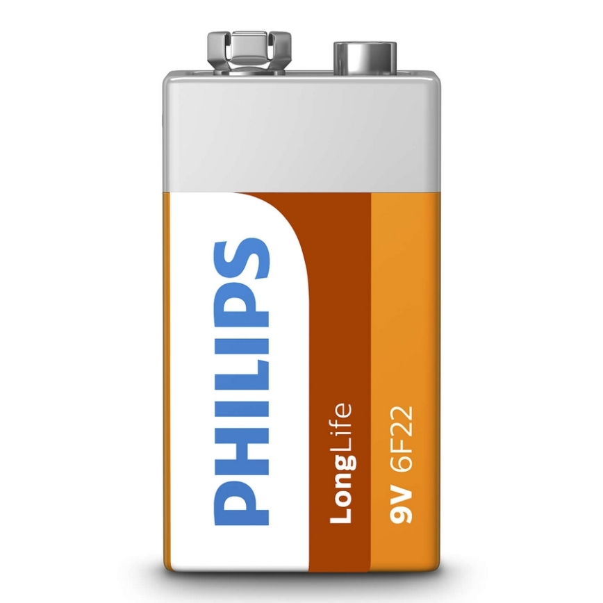 Philips 6F22L1B/10 - Baterie clorura de zinc 6F22 LONGLIFE 9V